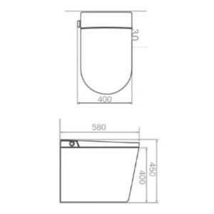 INODORO INTELIGENTE PISO INOR08 TÉCNICO
