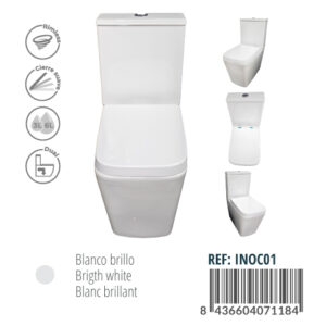 INODORO SUELO RIMLESS CUADRADO INOC01