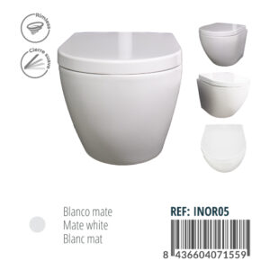 INODORO SUSPENDIDO RIMLESS REDONDO INOR05