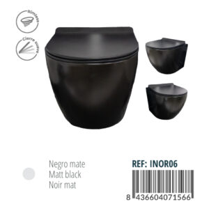 INODORO SUSPENDIDO RIMLESS REDONDO INOR06