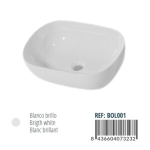 LAVABO BOL BLANCO BRILLO BOL01