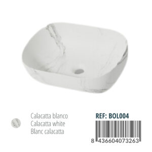 LAVABO BOL CALACATTTA BLANCO BOL004